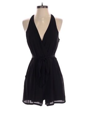 Express Black Halter Wrap Romper - Women's size 6